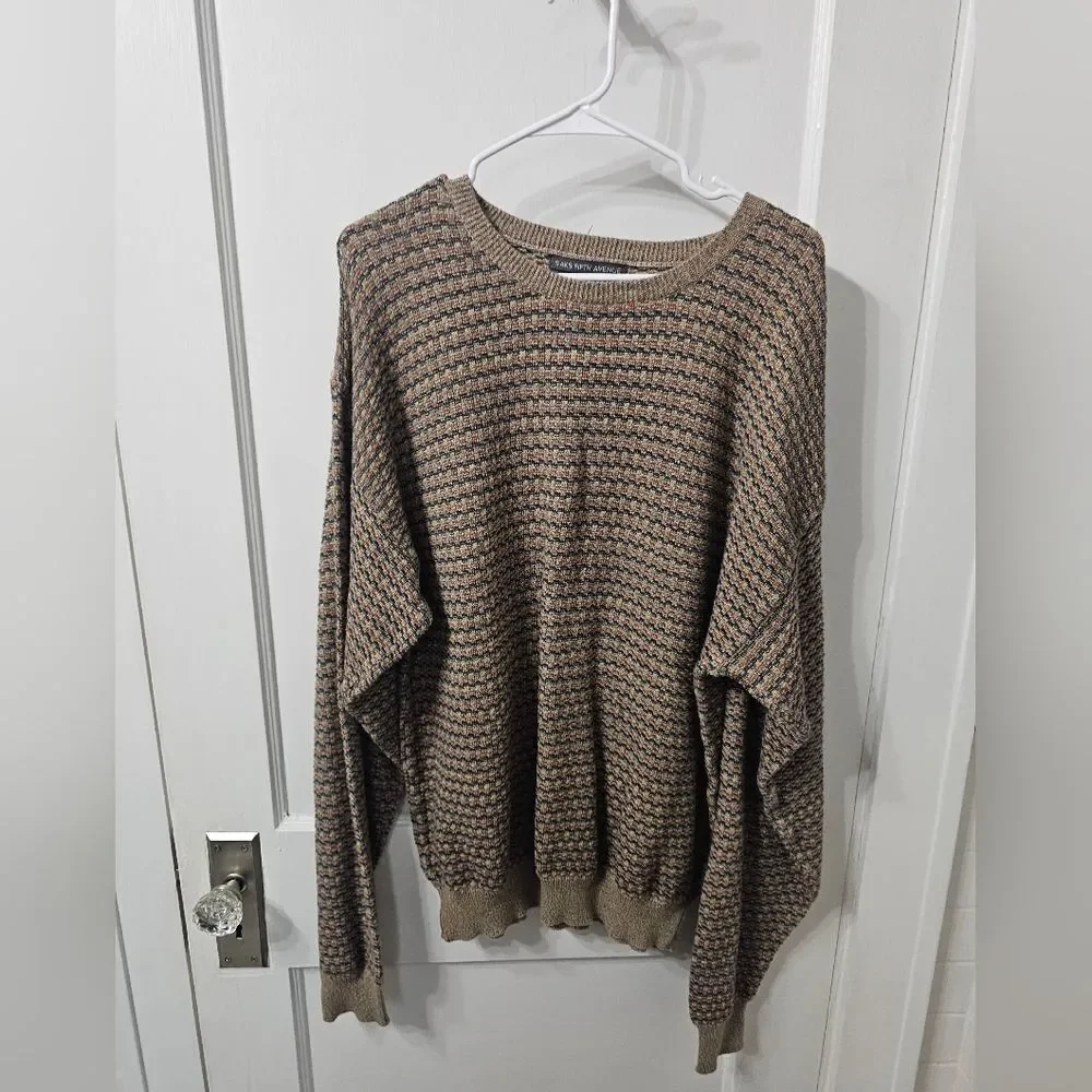 Vintage Saks Fifth Avenue Sweater Size Large, Excellent Condition